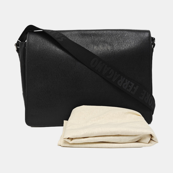 Calfskin Shoulder Bag Black