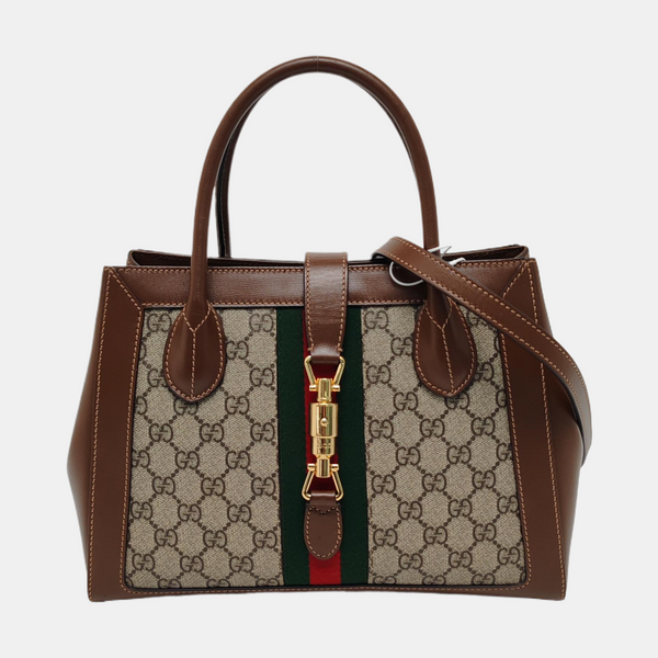 Jackie 1961 Medium Coated Canvas Beige