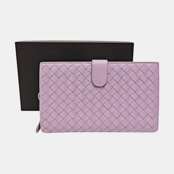 Calfskin Clutch Purple