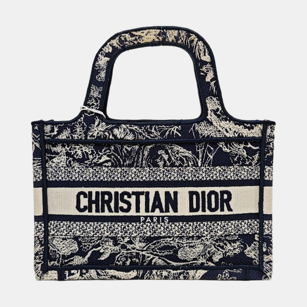 Authenticated pre-owned Book Tote Mini Fabric Blue - Tote Bag at Looply