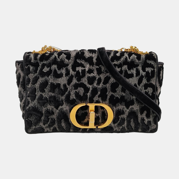 Dior Caro Medium Fabric Black