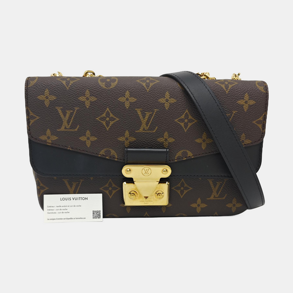 MARCEAU Monogram Coated Canvas Brown