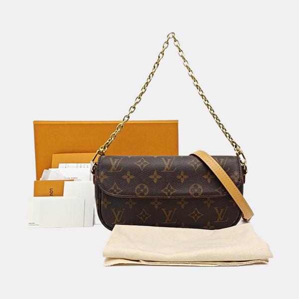 IVY Monogram Coated Canvas Brown
