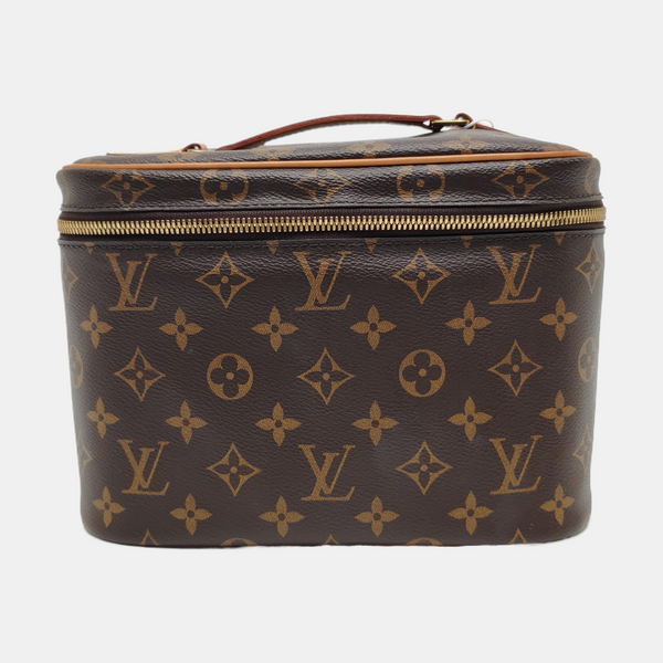 NICE Monogram Coated Canvas Brown