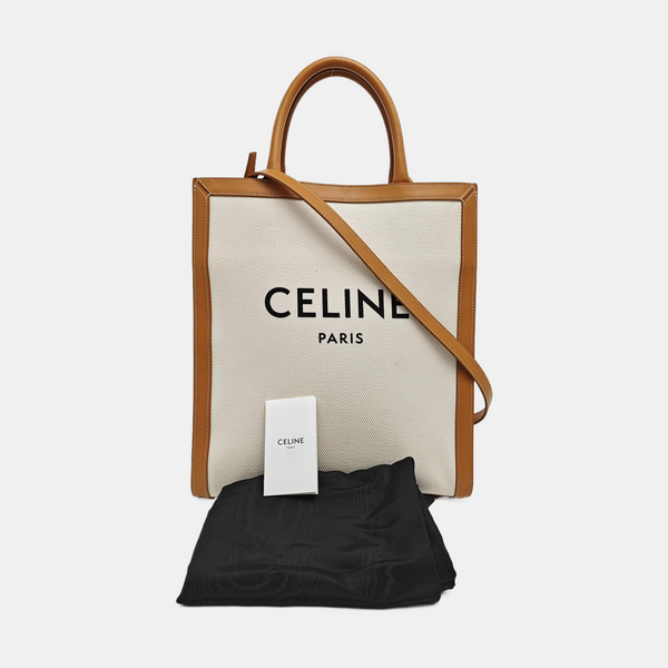 Authenticated pre-owned CABAS CELINE Small Canvas White - Shoulder Bag at Looply