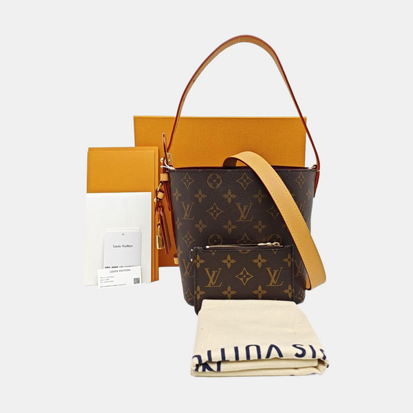 ALL IN Monogram Coated Canvas Brown