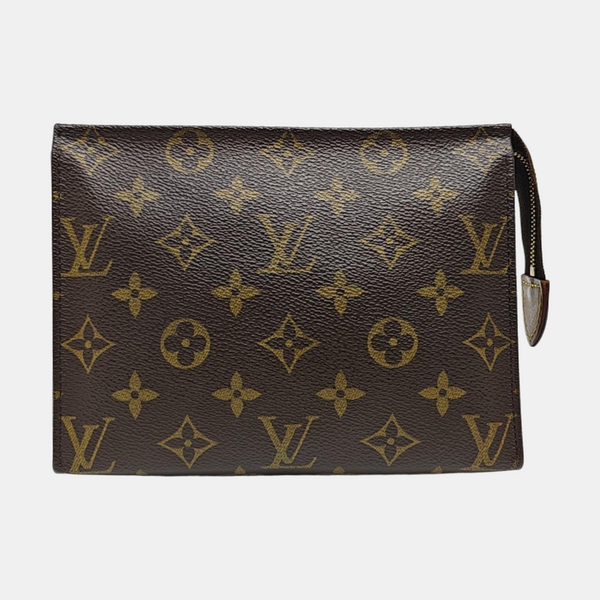 TOILET POCKET 19 Monogram Coated Canvas Brown