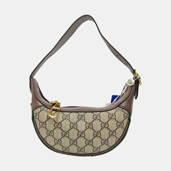 Ophidia Mini Monogram Coated Canvas Beige