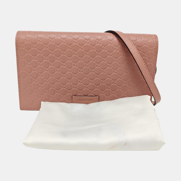 Microguccissima Monogram Calfskin Pink