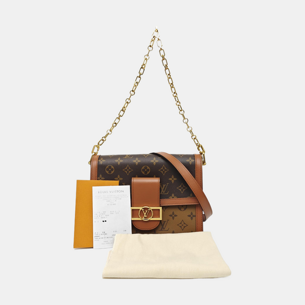 DAUPHINE MM Monogram Coated Canvas Brown