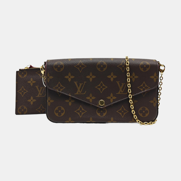 FÉLICIE Monogram Coated Canvas Brown