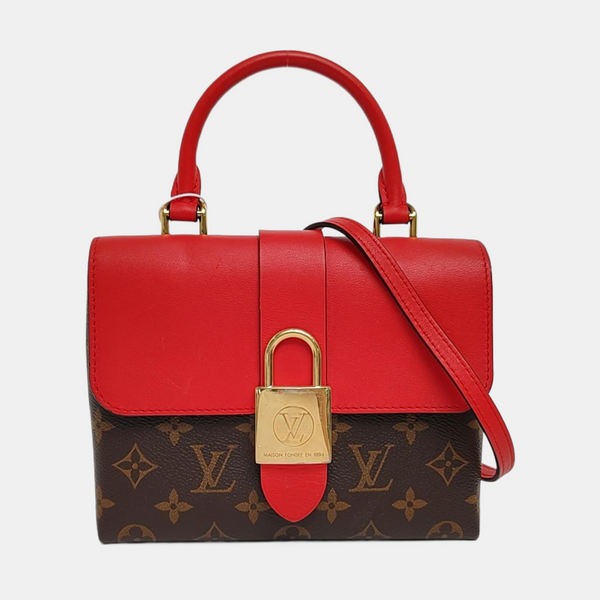 Locky BB Lona Monogram Revestida Roja