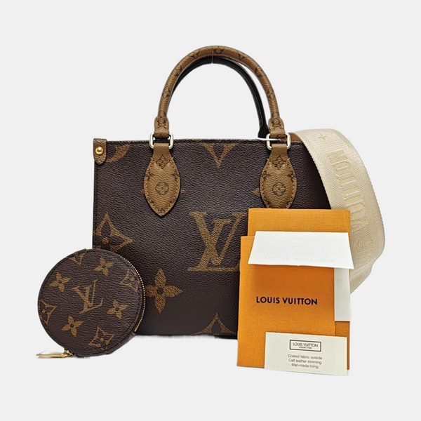 ONTHEGO PM Monogram Coated Canvas Brown