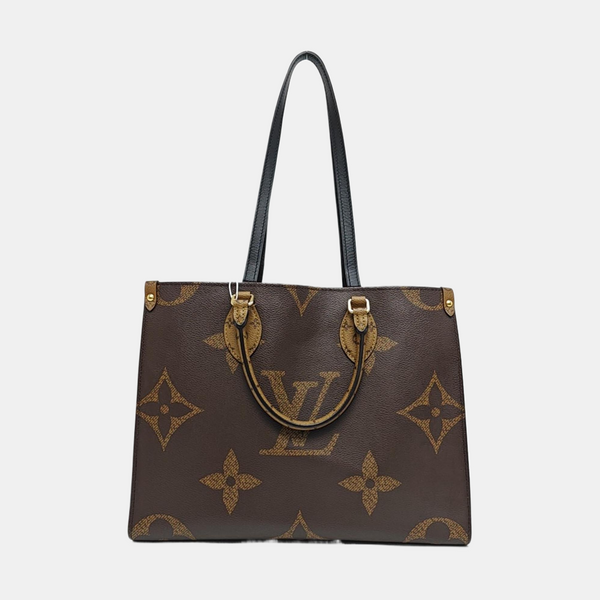 ONTHEGO MM Monogram Coated Canvas Brown