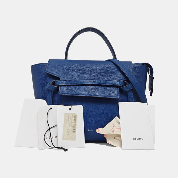 BELT Micro Calfskin Blue
