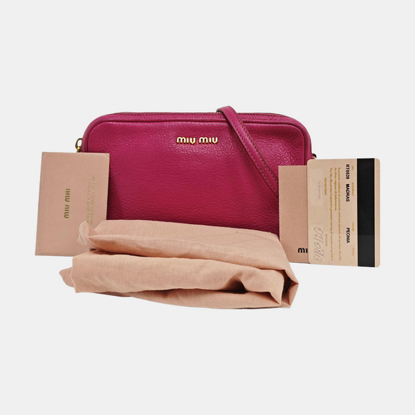 Calfskin Shoulder Bag Red