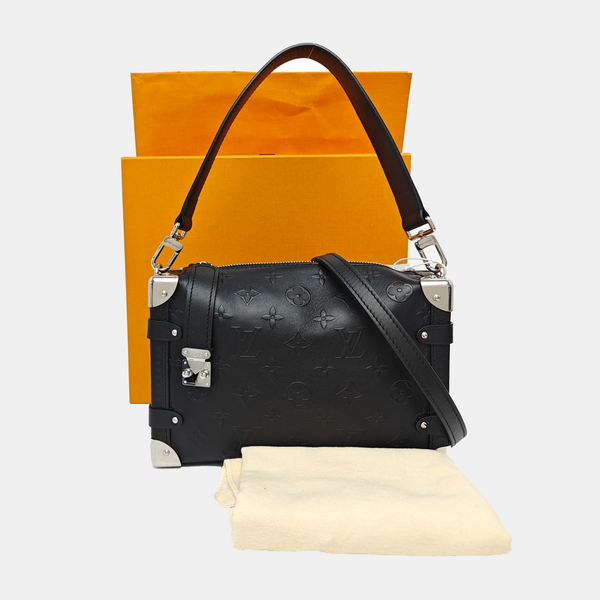SIDE TRUNK MM Monogram Calfskin Black