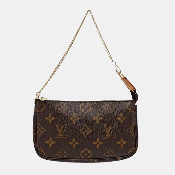 ACCESSOIRES MM Monogram Coated Canvas Brown