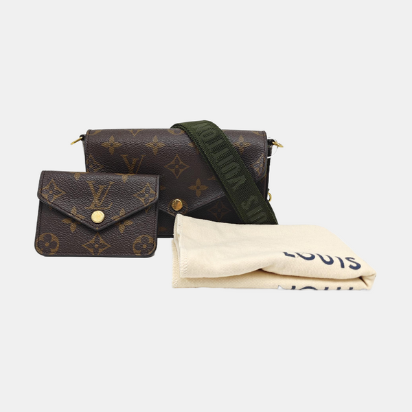 FÉLICIE Monogram Coated Canvas Brown