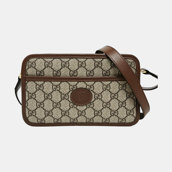 Bree Monogram Coated Canvas Beige