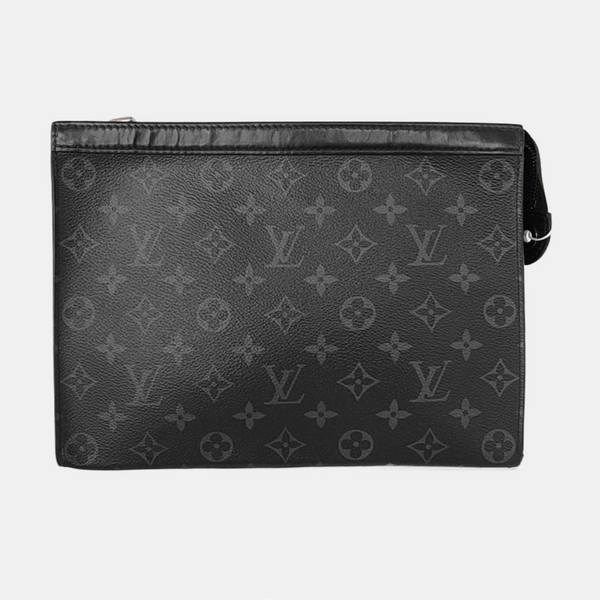 Pochette Voyag MM Monogram Coated Canvas Black