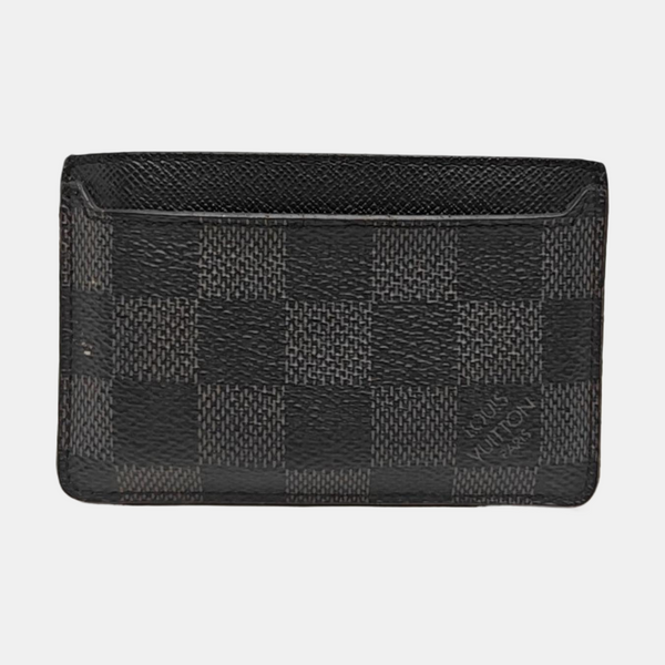 Néo Damier Graphite Coated Canvas Black Card Holder