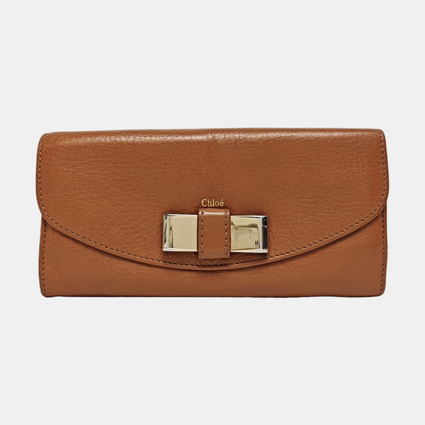 Lily Calfskin Brown Wallet