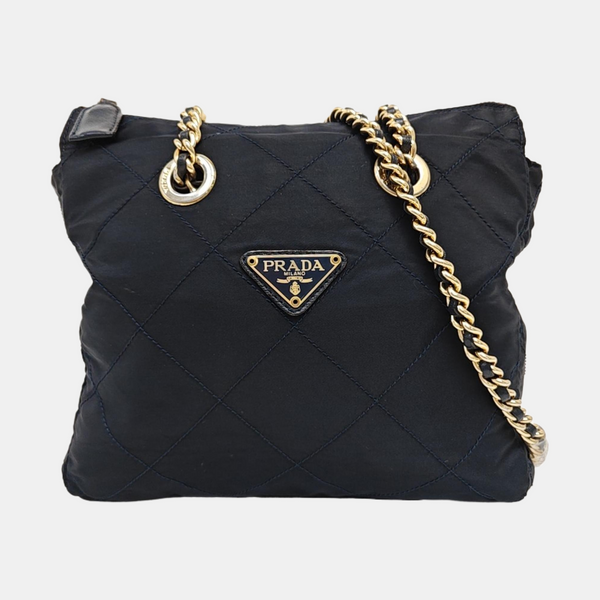 Re-Edition 1995 Chaîne Quilted Nylon Blue