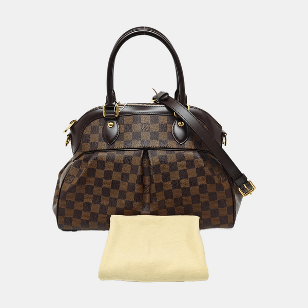 TREVI PM Damier Ebene Coated Canvas Brown
