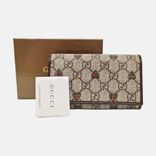 Monogram Coated Canvas Wallet Beige