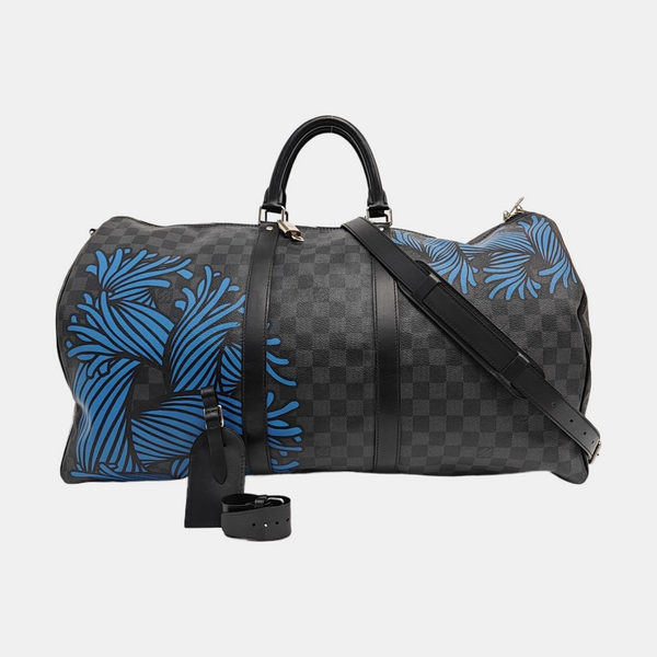 Damier Graphite Coated Canvas Top Handle Bag 55 Black