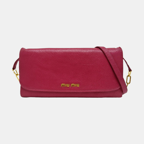 Calfskin Shoulder Bag Red