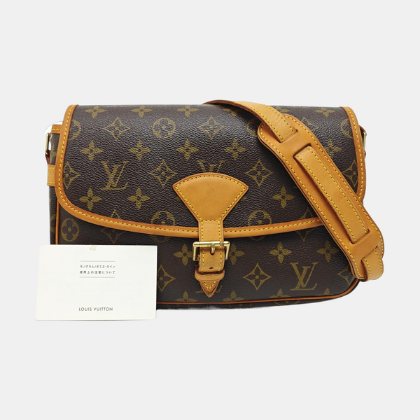 SOLOGNE PM Monogram Coated Canvas Brown