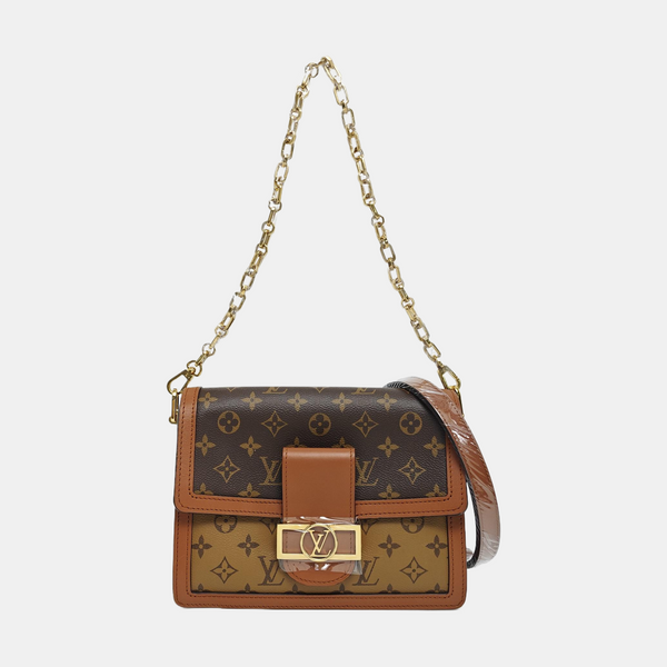 DAUPHINE MM Monogram Coated Canvas Brown