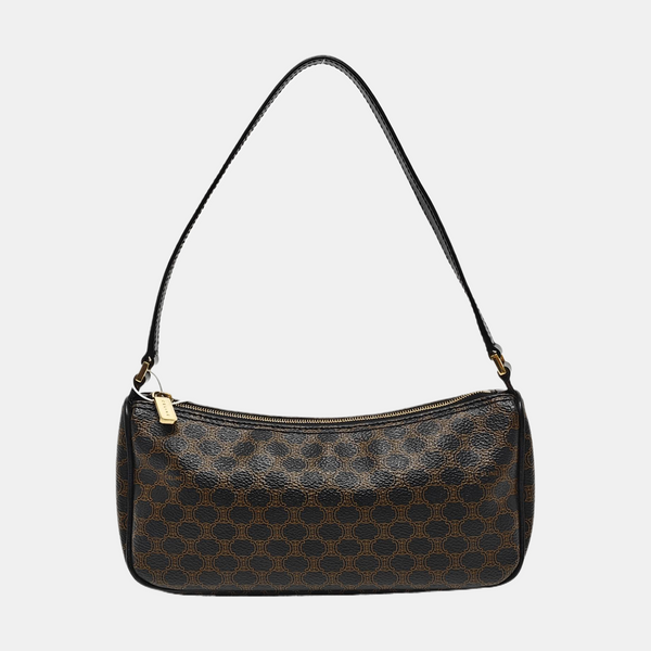 Coated Canvas Top Handle Bag Mini Black