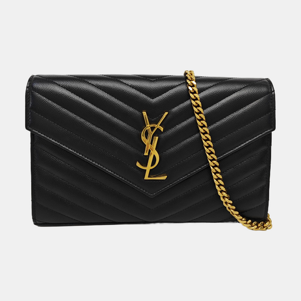 MONOGRAM Medium Quilted Calfskin Black
