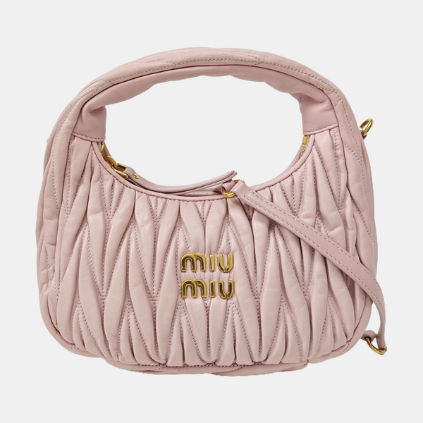 Wander Matelassé Mini Quilted Lambskin Pink