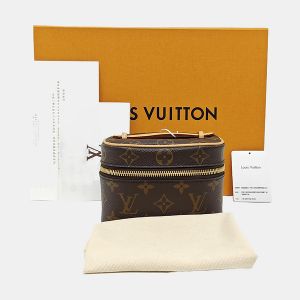 NICE Super Mini Monogram Coated Canvas Brown