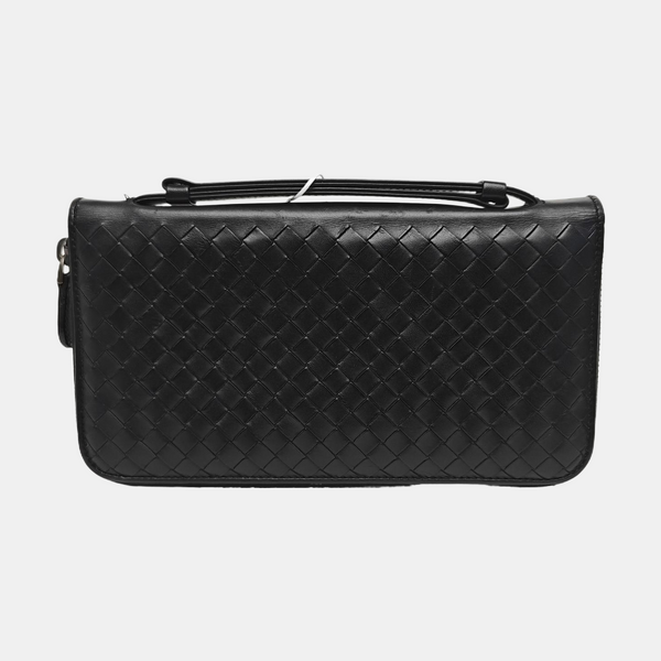 Calfskin Top Handle Bag Black