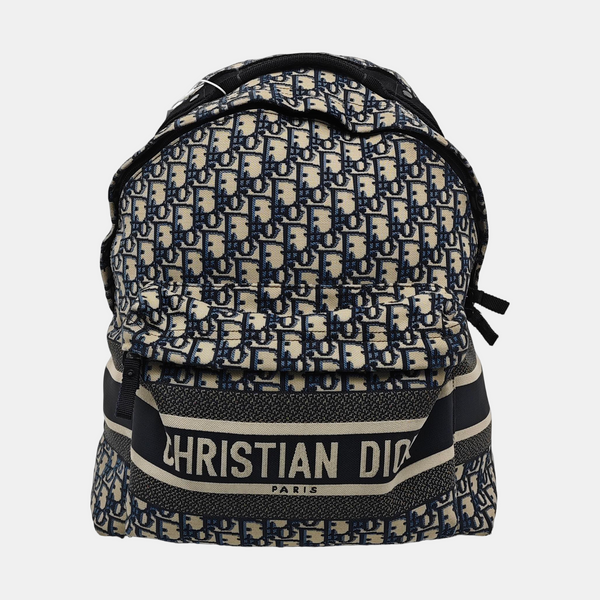 Diortravel Oblique Canvas Blue
