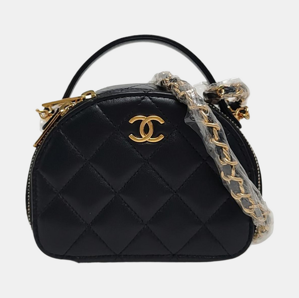 Quilted Lambskin Black