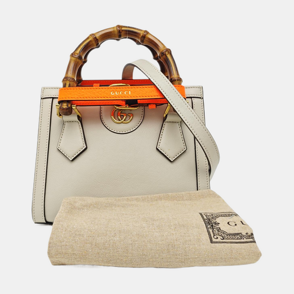 Diana Mini Calfskin White