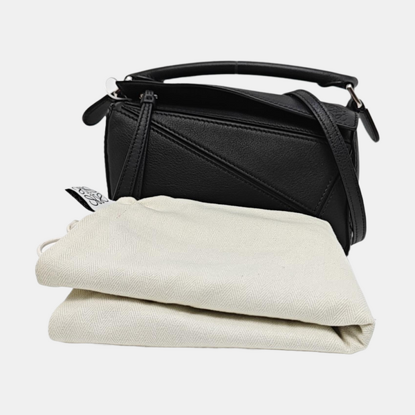 Puzzle Mini Calfskin Black