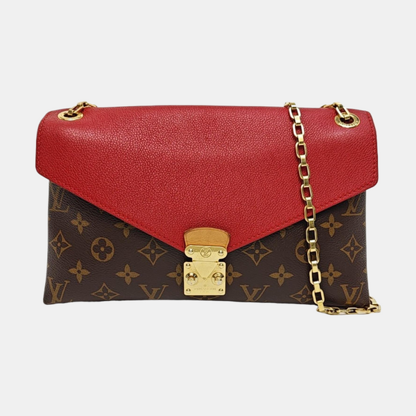 PALLAS Monogram Coated Canvas Brown