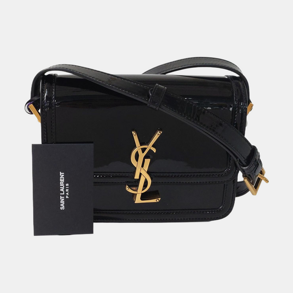 Authenticated pre-owned SOLFERINO Small Patent Leather Black - Shoulder Bag at Looply