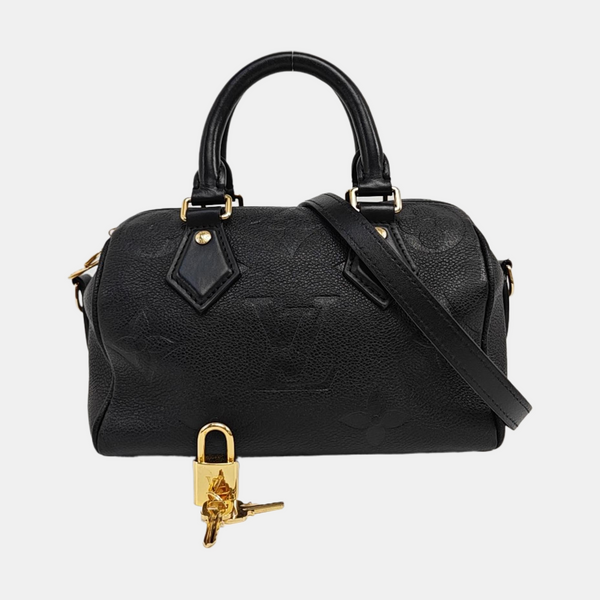 SPEEDY 20 Monogram Calfskin Black