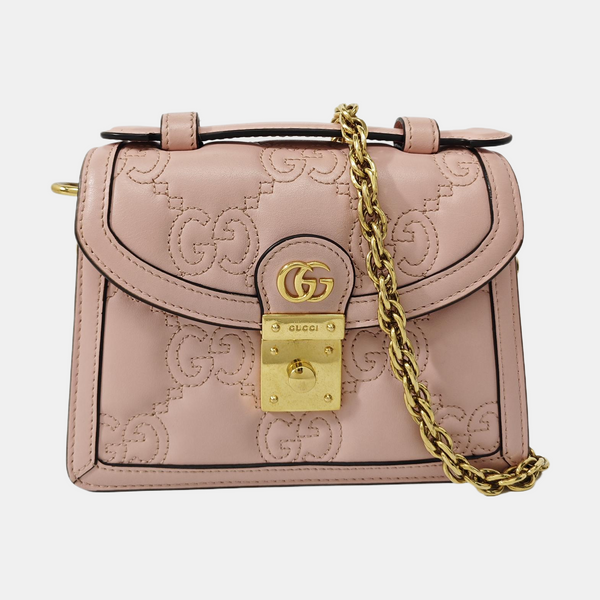 GG Matelassé Quilted Calfskin Pink