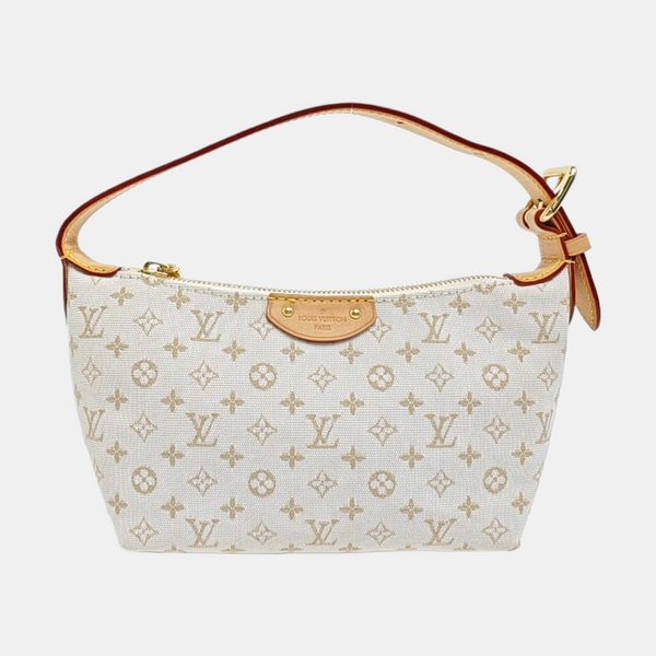 Monogram Fabric Top Handle Bag White