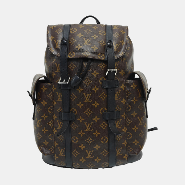 CHRISTOPHER MM Monogram Coated Canvas Brown