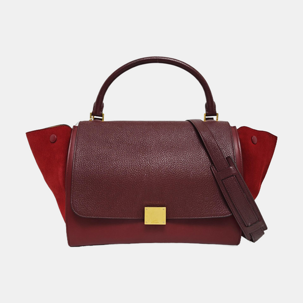 TRAPEZE Medium Calfskin Red
